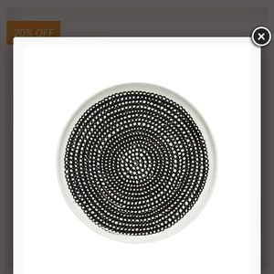 Pair of Marimekko Ouva Siirtolapuutarha snack plates/salad plates